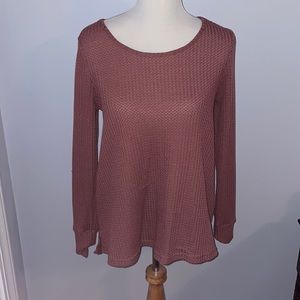 Boutique Waffle Knit top